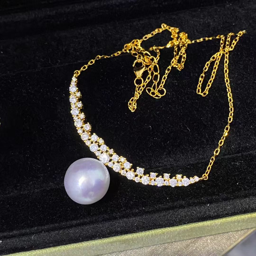 Pearl Necklace Set - S925 스털링 실버 목걸이 부품, 보석