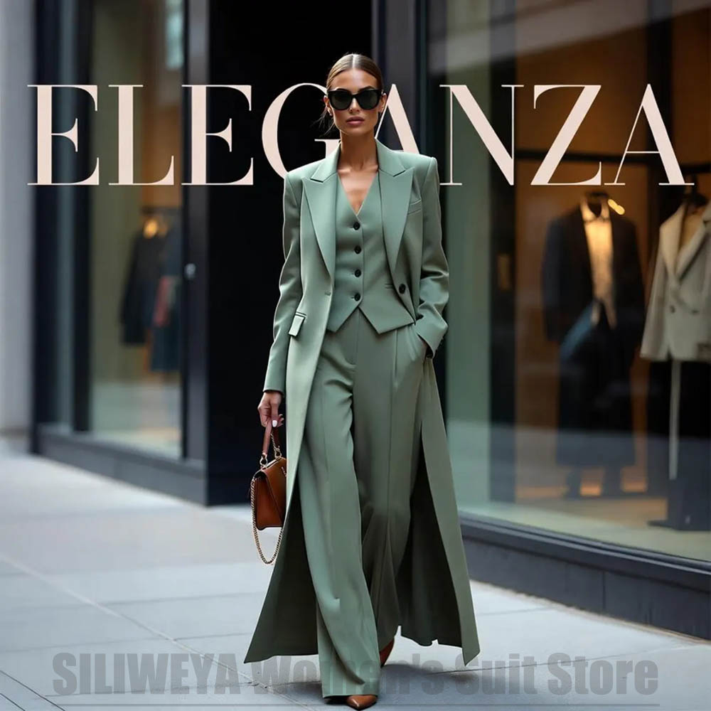 Women'S Office Formal Wear For Ladies - 시크한 여성 정장 세트 3피스 피크