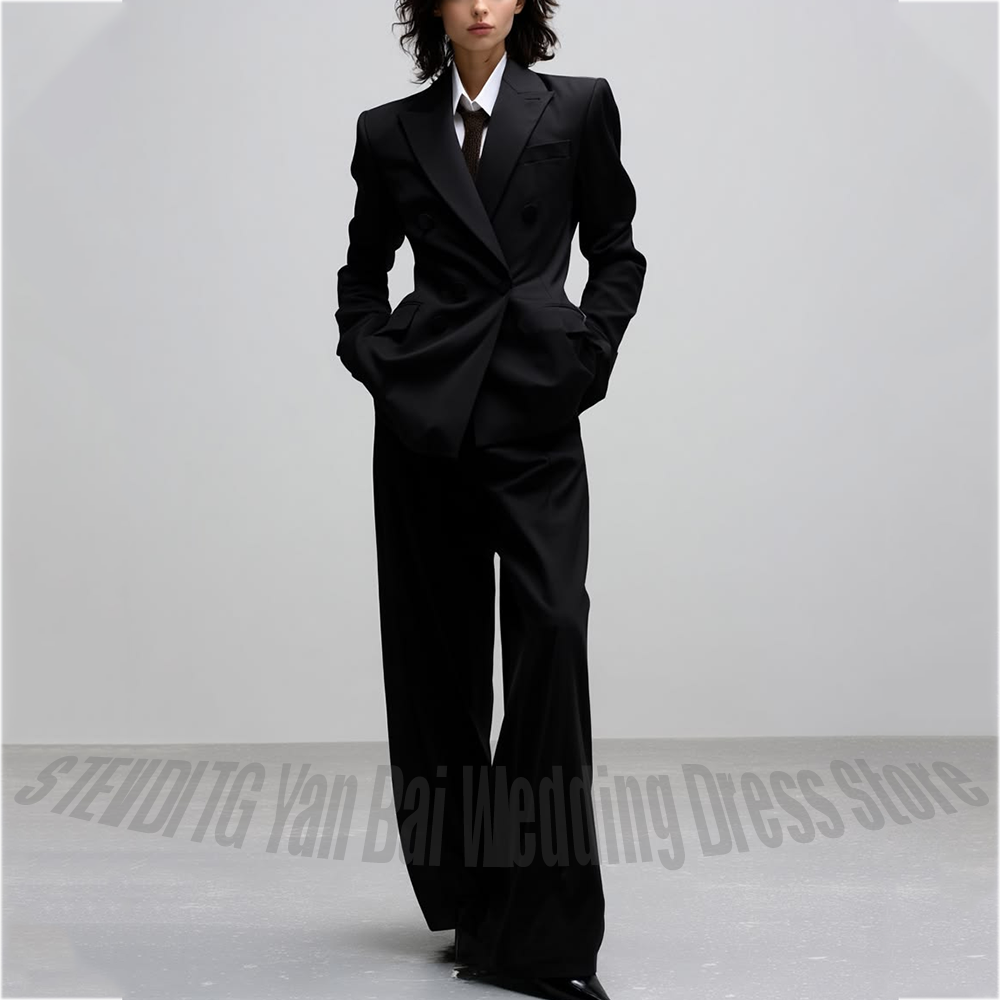 Women Formal Wear Shop - 캐주얼 여성 정장 트렌디한 솔리드 블랙
