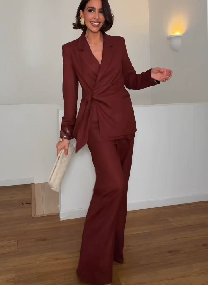 Women'S Formal Wear With Pants - 패션 오피스룩 여성 블레이저 팬츠 수트