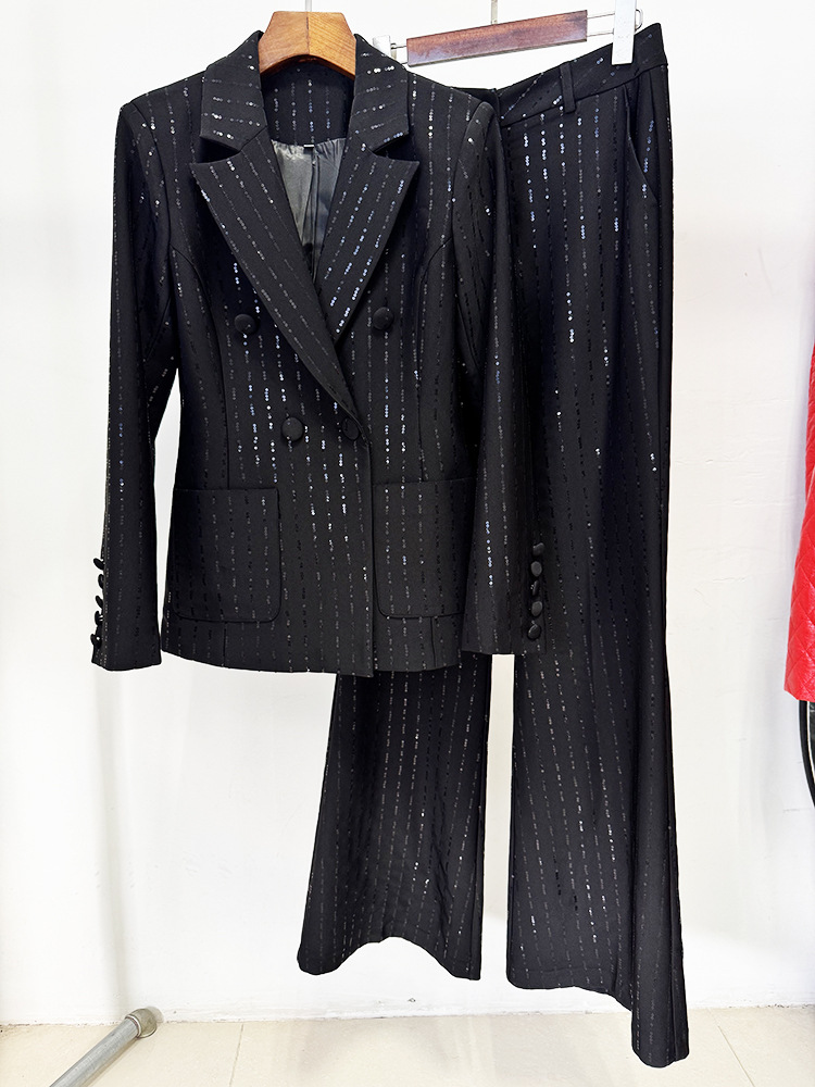 Women'S Formal Wear With Pants - 고품질 최신 2026 디자이너 런웨이 블랙