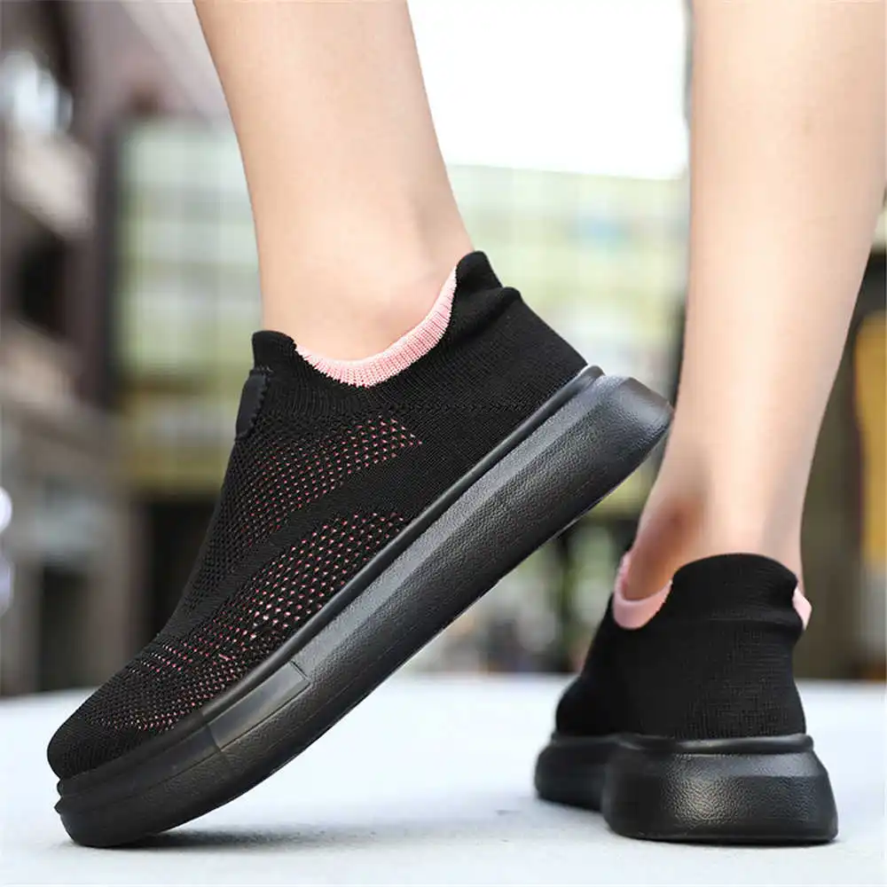 Women Formal Upper Wear - 여성용 플랫폼 스타킹 다크 브라운 신발,