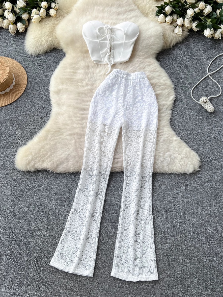 Women'S Formal Wear With Pants - Foamlina American Ins 여성 섹시한 스트랩