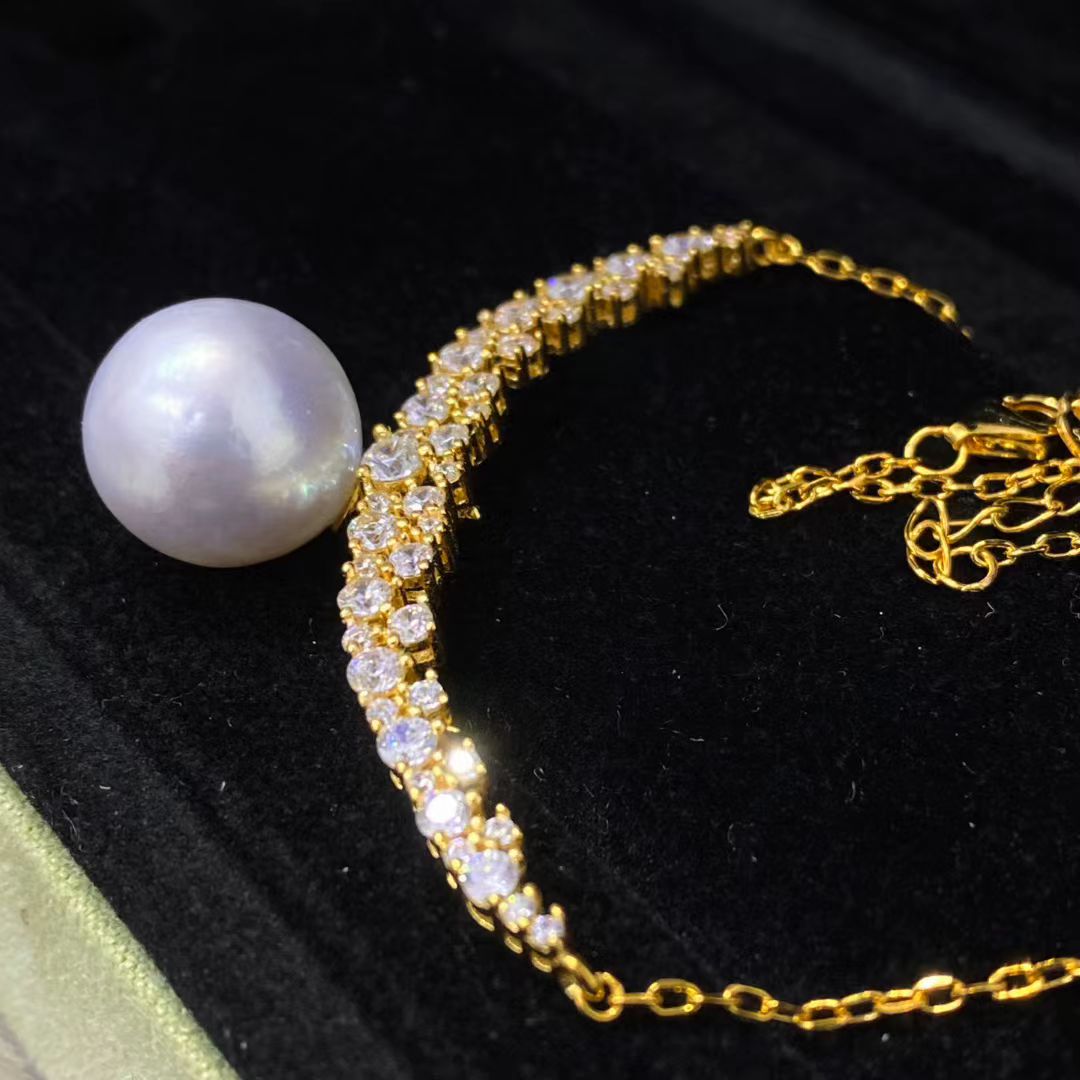S925 스털링 실버 목걸이 부품, 보석 베이스 세팅, - Pearl Necklace Set 리뷰 및 가격
