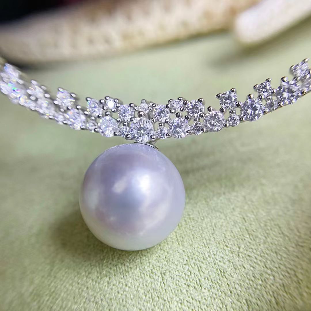 S925 스털링 실버 목걸이 부품, 보석 베이스 세팅, - Pearl Necklace Set 리뷰 및 가격