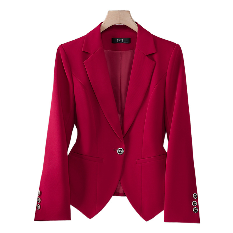 새로운 패션 여성 정장 블레이저 여성 레드 화이트 블랙 - Women'S Office Formal Wear For Ladies 리뷰 및 가격