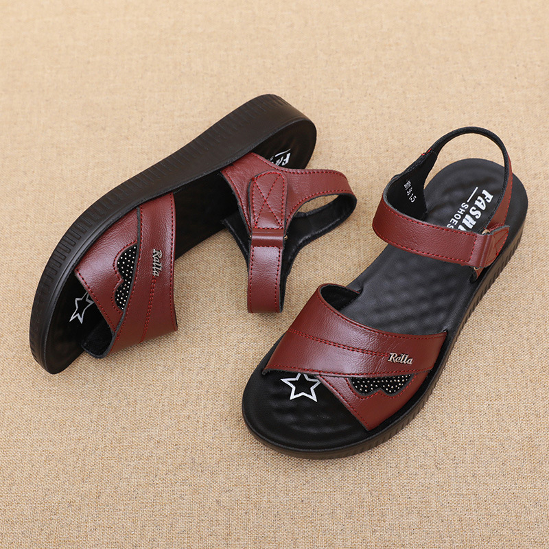 여성용 블랙 가죽 티스트랩 피프토 샌들, 청키 힐과 조 - Formal Women Daily Wear Sandals 리뷰 및 가격