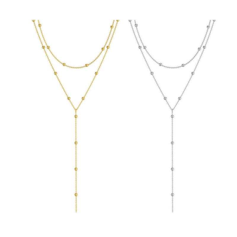 J78F 세련된 다중 가닥 체인 목걸이 섬세한 프린지  - Women'S Formal Wear Accessories 리뷰 및 가격