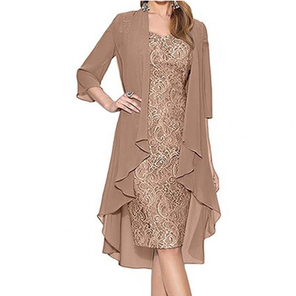 정장 드레스 세트 여성 복장 우아한 꽃 패턴 레이스 빈 - Women Formal Wear Set 리뷰 및 가격