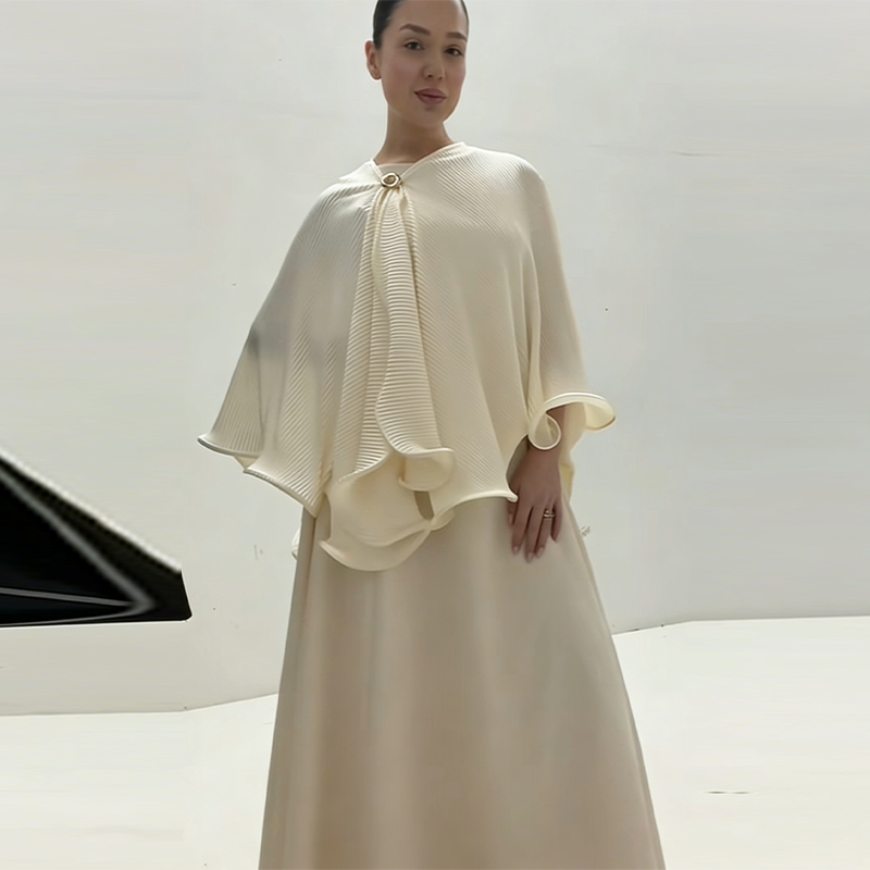로맨틱하고 우아한 숄 드레스 세트, 고급스러운 레트로  - Women Formal Wear Set 리뷰 및 가격