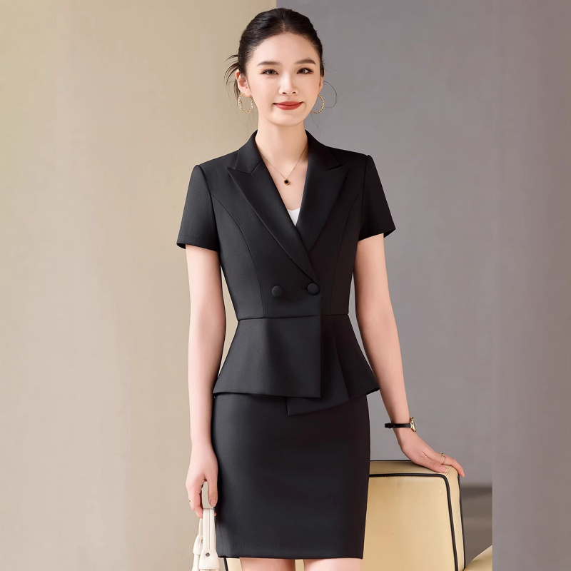 여성용 회색 반팔 정장, 여름 전문직 복장, 고급스럽고 - Women'S Formal Wear Stores 리뷰 및 가격