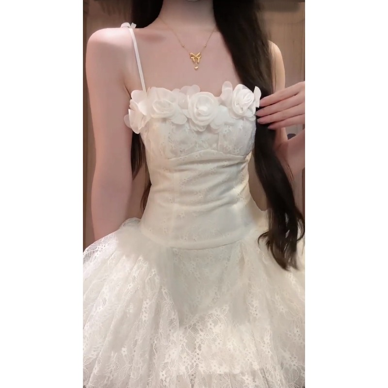 공주 스타일 레이스 홀터 드레스 여성 여름 새로운 생일 - Women Formal Wear Brands 리뷰 및 가격
