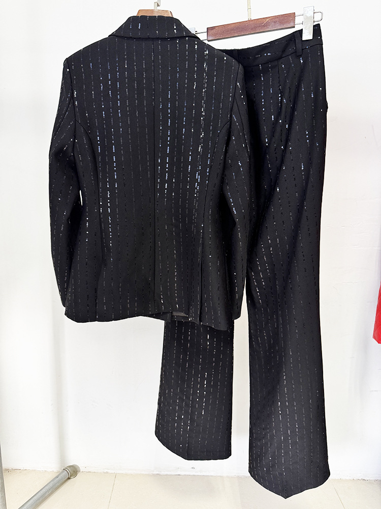 고품질 최신 2026 디자이너 런웨이 블랙 정장 여성용 - Women'S Formal Wear With Pants 리뷰 및 가격