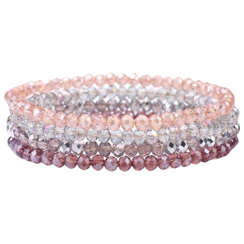 조정 가능한 여러 가지 빛깔의 크리스탈 팔찌 캐주얼 의 - Women'S Formal Wear Accessories 리뷰 및 가격