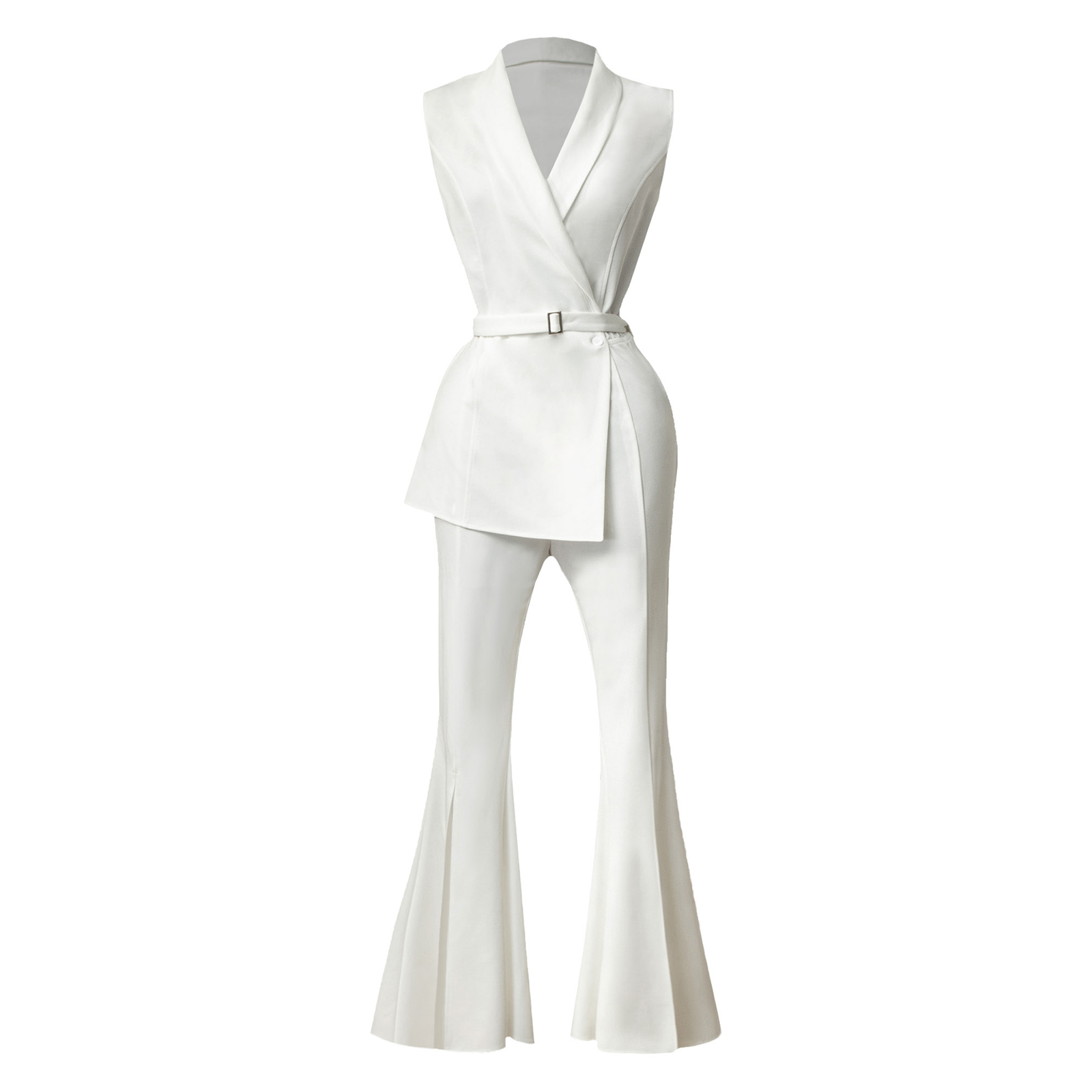 여성 민소매 라펠 V넥 지퍼 포멀 플레어 점프수트 (오 - Women Formal Wear Shop 리뷰 및 가격