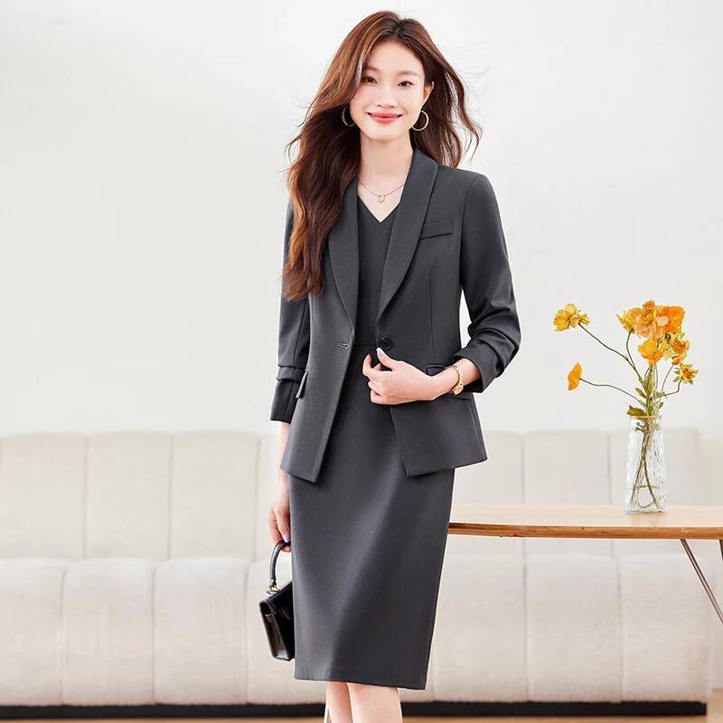 고품질 원단 여성 비즈니스 정장 드레스와 재킷 코트 가 - Women'S Office Formal Wear For Ladies 리뷰 및 가격