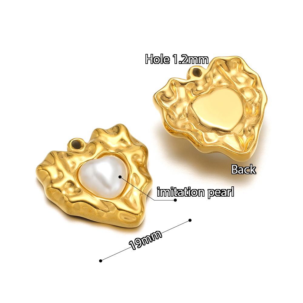 5pcs 스테인레스 스틸 모조 진주 잠금 심장 태양 목 - Pearl Necklace Set 리뷰 및 가격