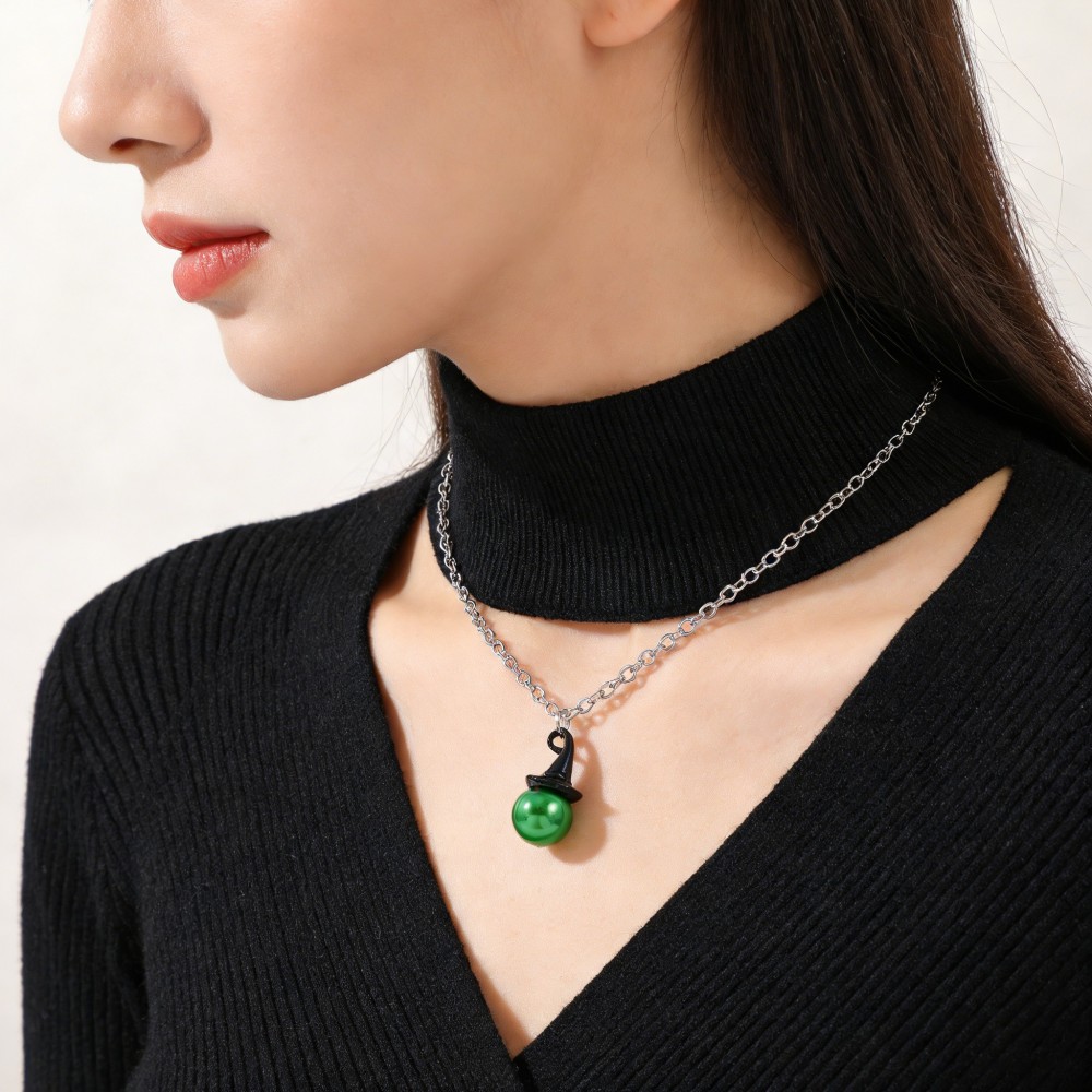 Wicked Inspired 마녀 모자 & 크라운 진주 - Pearl Necklace Set 리뷰 및 가격
