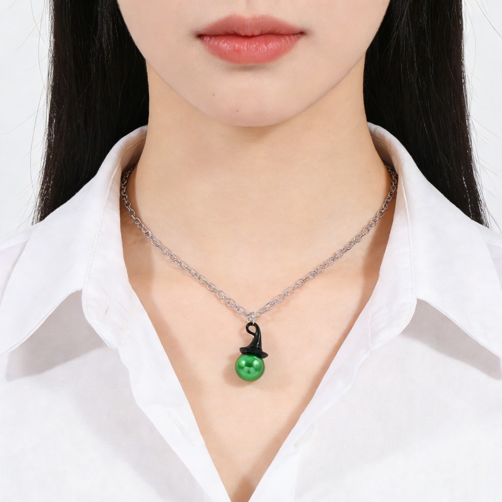 Wicked Inspired 마녀 모자 & 크라운 진주 - Pearl Necklace Set 리뷰 및 가격