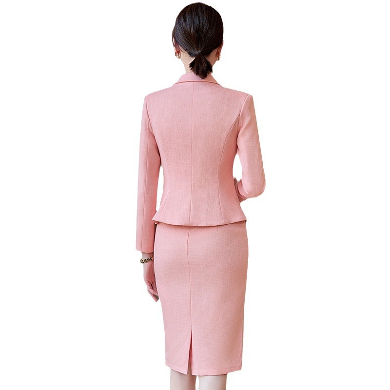 우아한 여성용 정장 스커트 세트, 오렌지 블루 핑크 더 - Women Formal Wear With Skirt 리뷰 및 가격