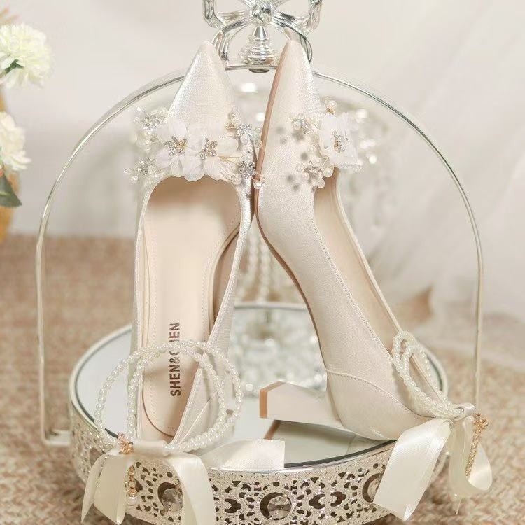프랑스 스타일 웨딩 슈즈, 신부 슈즈, 메인 웨딩 드레 - Women Formal Wear For Wedding 리뷰 및 가격