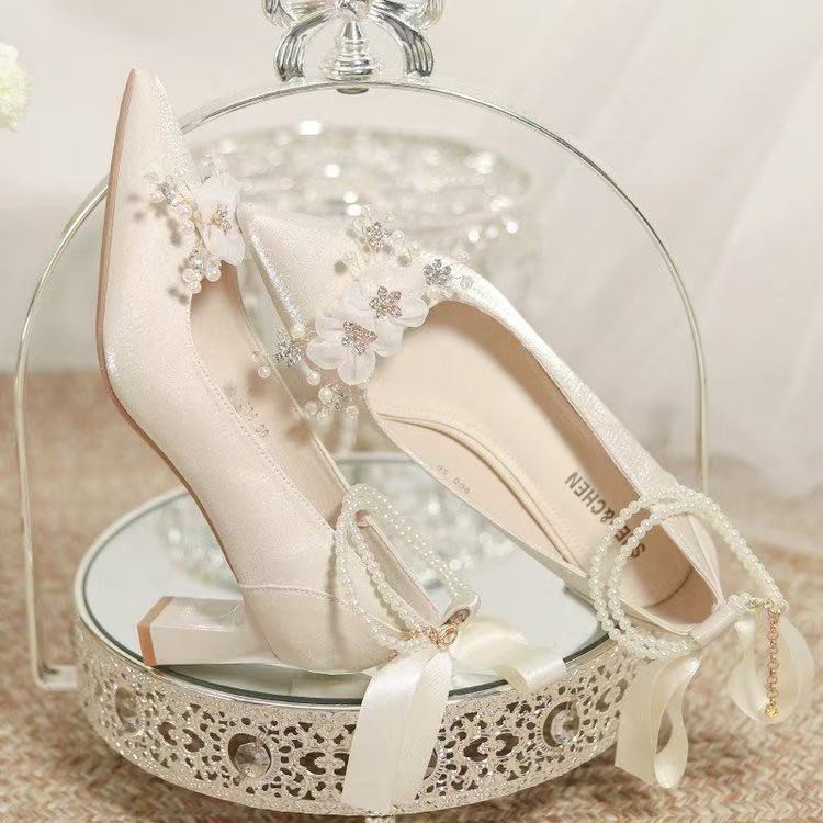 프랑스 스타일 웨딩 슈즈, 신부 슈즈, 메인 웨딩 드레 - Women Formal Wear For Wedding 리뷰 및 가격