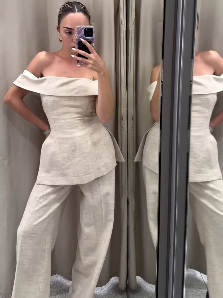 여성 하이웨이스트 지퍼 루즈 팬츠+2024 솔리드 슬림 - Women'S Formal Wear With Pants 리뷰 및 가격