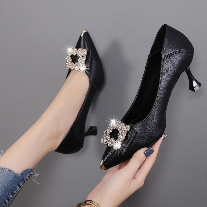여성 섹시 하이힐 클래식 여성용 펌프스 가을 가죽 드레 - Women Formal Wear For Wedding 리뷰 및 가격