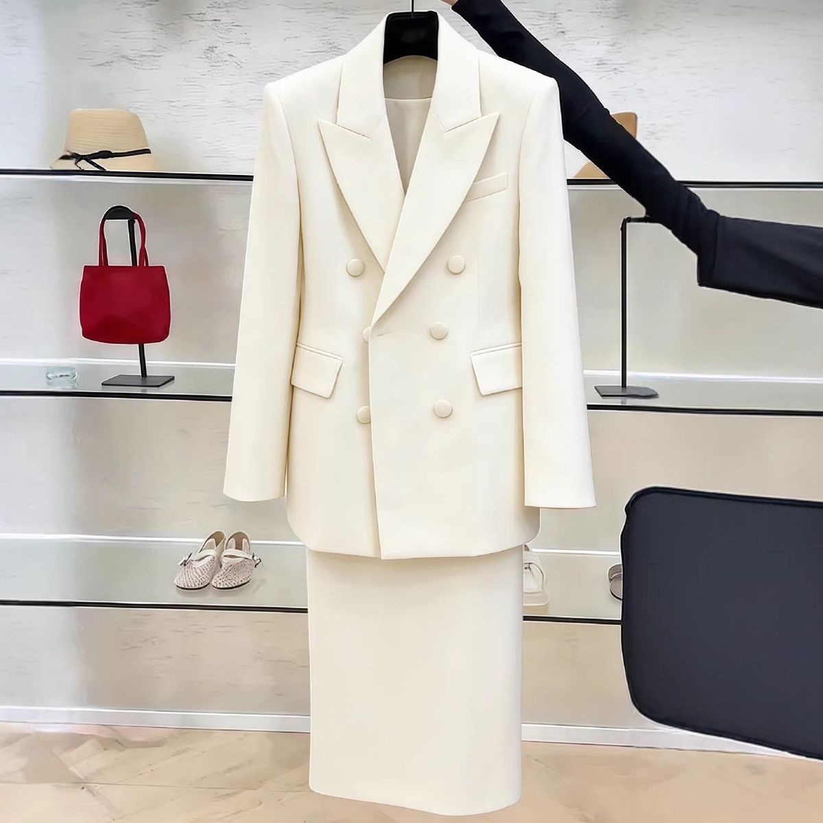 여성용 화이트 블레이저 수트 세트 2026년 봄 가을  - Women Formal Wear Set 리뷰 및 가격