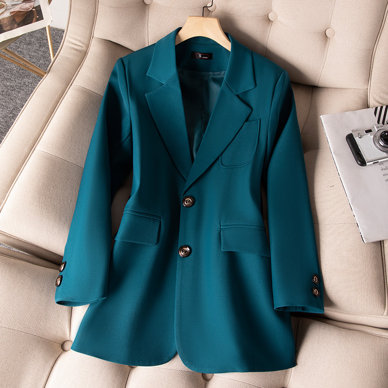여성용 정장 블레이저 코트, 긴 소매 싱글 브레스트 재 - Women'S Office Formal Wear For Ladies 리뷰 및 가격