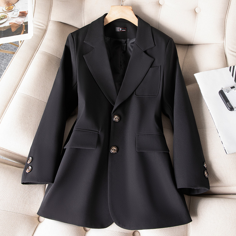 여성용 정장 블레이저 코트, 긴 소매 싱글 브레스트 재 - Women'S Office Formal Wear For Ladies 리뷰 및 가격