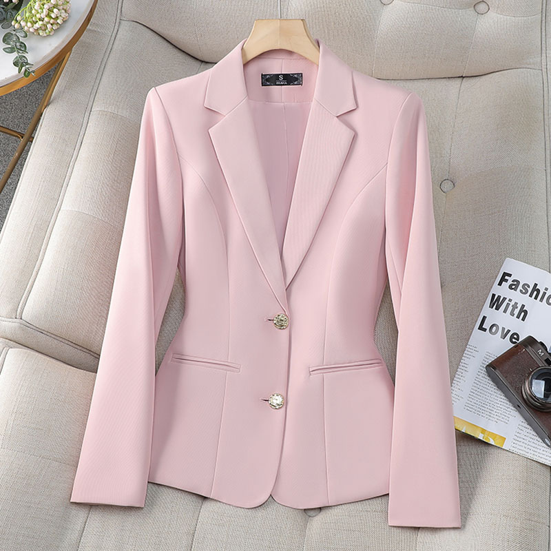 새로운 패션 여성 정장 블레이저 숙녀 싱글 브레스트 긴 - Women'S Office Formal Wear For Ladies 리뷰 및 가격